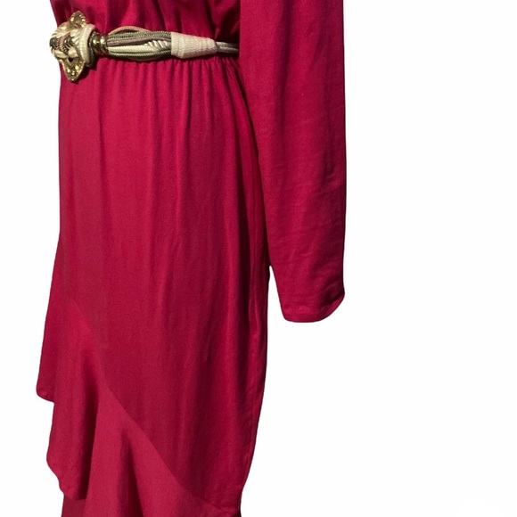 Rebdolls Pink Long-sleeve Dress Size 2x - Picture 5 of 6